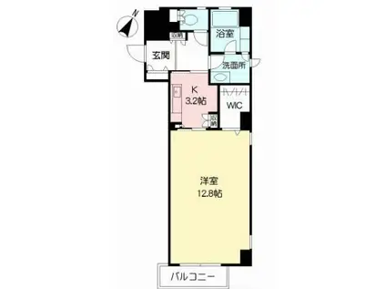 アネシス片野(1K/2階)の間取り写真