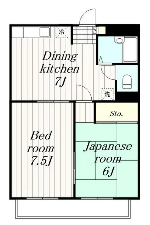 サンライズ百合丘 3階階 間取り