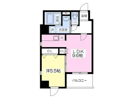 J-PLACE東町(1LDK/7階)の間取り写真