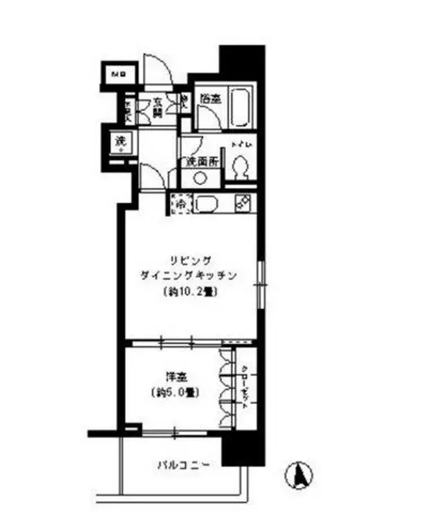 KDXレジデンス芝公園 12階階 間取り