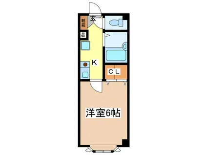 ピュアメゾン南石堂B棟(1K/3階)の間取り写真