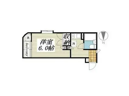 メゾン・ド・カンパーニュ(ワンルーム/3階)の間取り写真