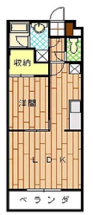 FENNEL(1LDK/4階)の間取り写真
