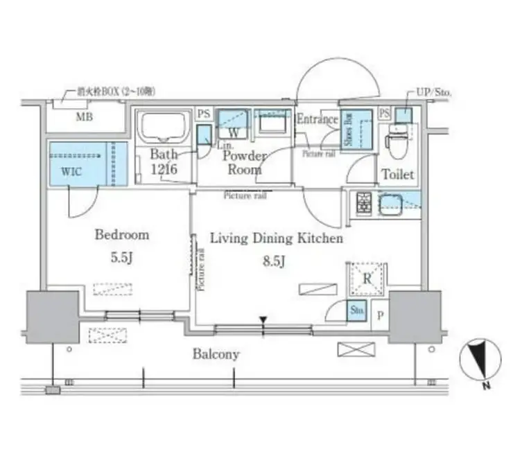 パークアクシス東陽町・親水公園 11階階 間取り