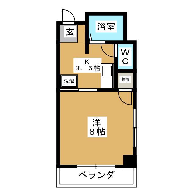 第3吉ビル(1K/3階)の間取り写真