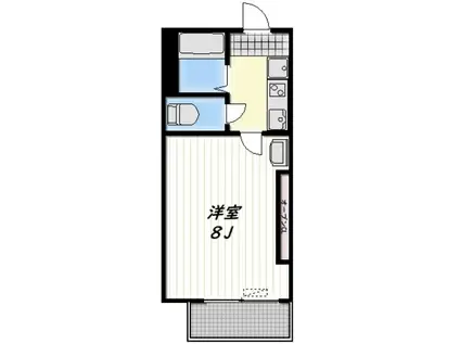 LEVITT(1K/2階)の間取り写真