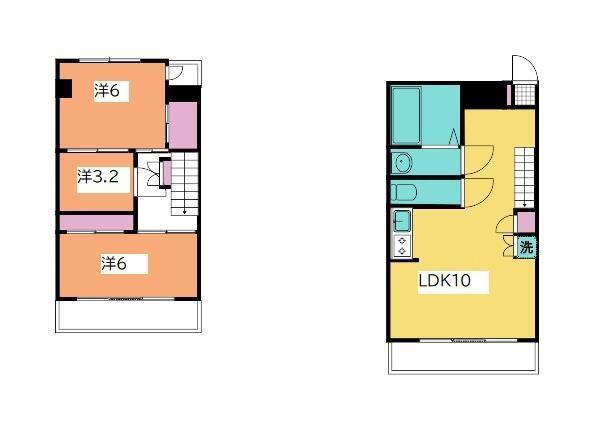 ユーロハイツ浜岡(3LDK/4階)の間取り写真