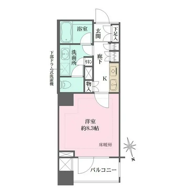 グランスイート明石町 3階階 間取り