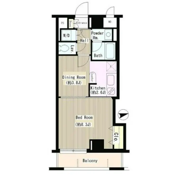 アミカルエフ 3階階 間取り