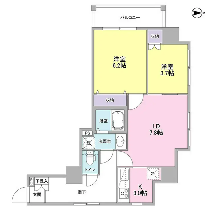 アイビス 7階階 間取り