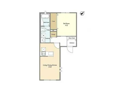 PYT29(1LDK/2階)の間取り写真