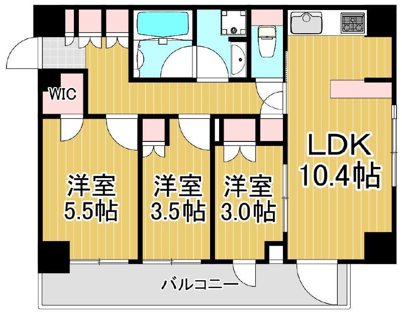 ALIVIS綾瀬(3LDK/2階)の間取り写真