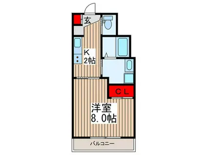 CONFORTO東川口(1K/4階)の間取り写真