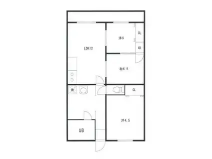 ヒルサイドテラス千里丘(3LDK/6階)の間取り写真