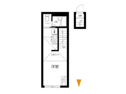 メゾン・ド・セリーヌ(1K/1階)の間取り写真