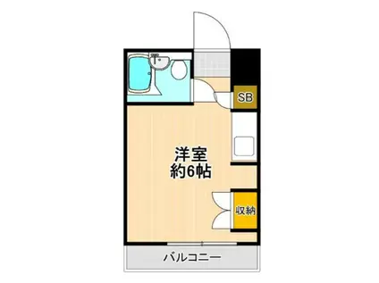 モア府中(ワンルーム/2階)の間取り写真