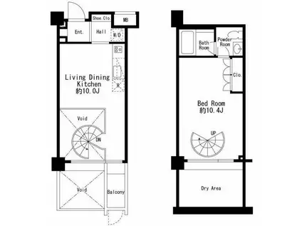 プライムアーバン用賀II(1LDK/B1階)の間取り写真