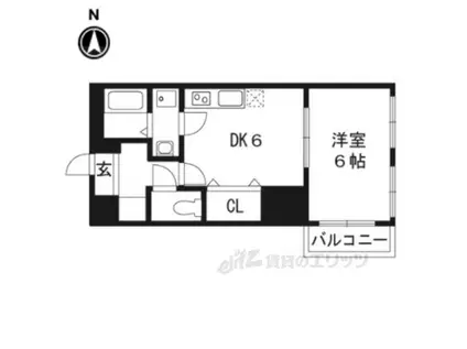 プレステージ翼(1DK/3階)の間取り写真