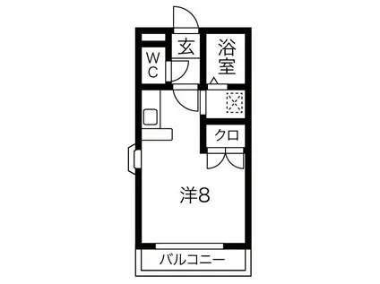 アネックス瑞穂(ワンルーム/2階)の間取り写真