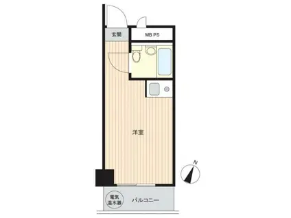 トーカン新宿第2キャステール(ワンルーム/2階)の間取り写真