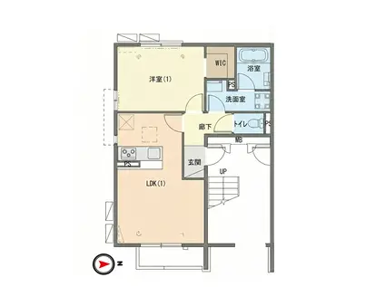 シャノワール(1LDK/3階)の間取り写真