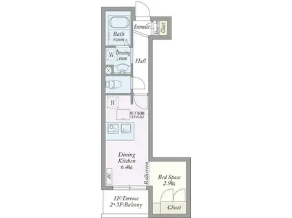 MY STYLE VINTAGE 高円寺壱番館(1DK/2階)の間取り写真