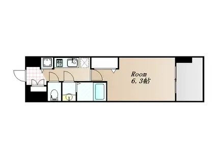 アドバンス新大阪ウエストゲート(1K/2階)の間取り写真