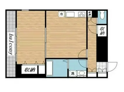 メゾン・ド・ヴィレ浅草橋(1LDK/7階)の間取り写真