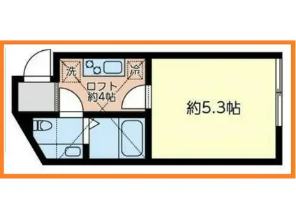 マイワン東三田(1K/1階)の間取り写真