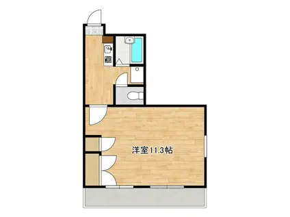 セントラル新南部壱番館(1K/1階)の間取り写真