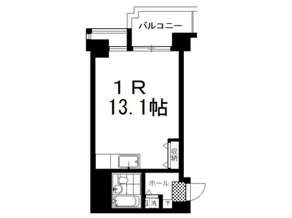 南大通4マンション(ワンルーム/4階)の間取り写真