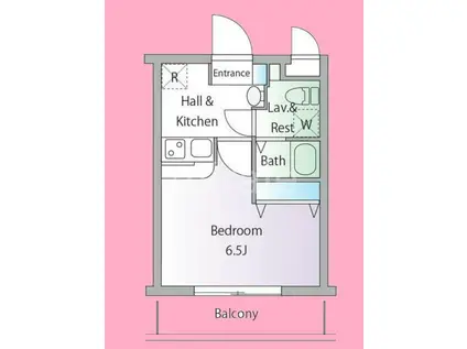 S-FORT玉川学園前(1K/3階)の間取り写真