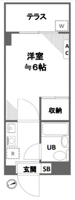リエス新小岩(1K/3階)の間取り写真