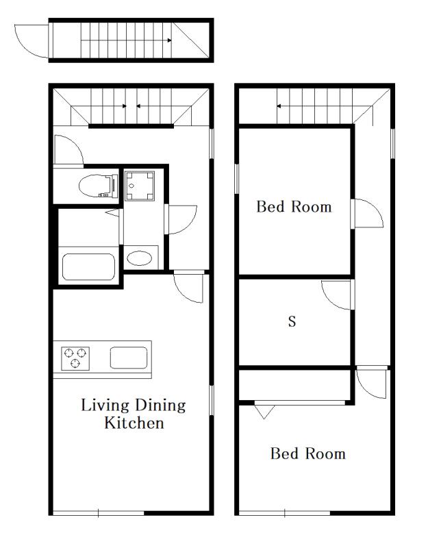 三軒茶屋PJ(2SLDK/2階)の間取り写真