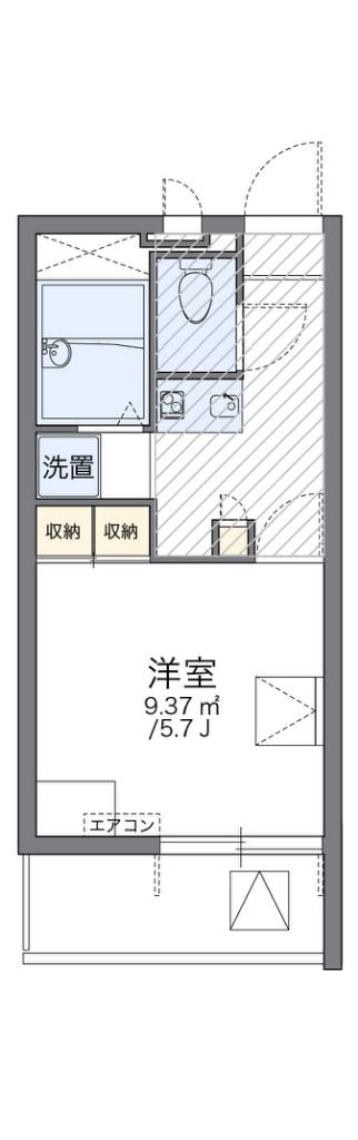 レオパレスタチバナ(1K/3階)の間取り写真