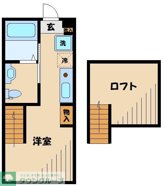リベルテ橋本(ワンルーム/2階)の間取り写真
