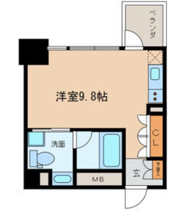 COZY名城公園(ワンルーム/4階)の間取り写真