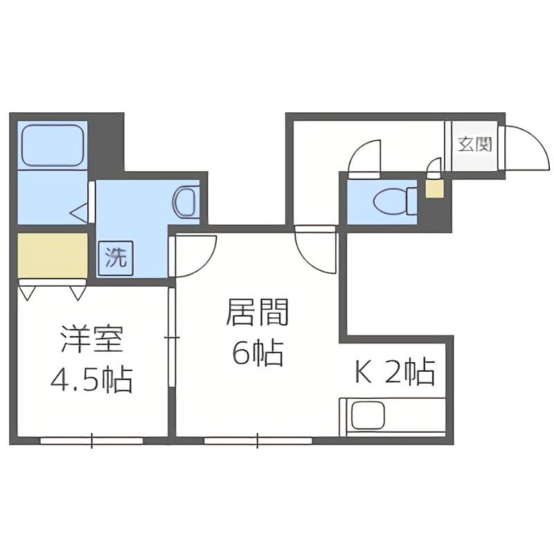 NEW FRONTIER(1LDK/3階)の間取り写真