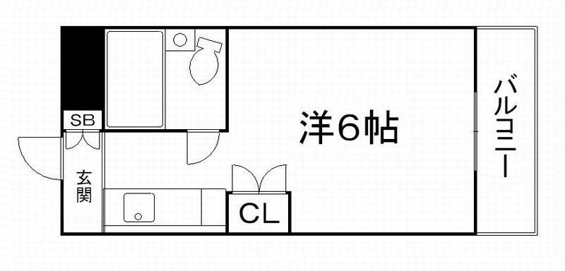 ボーン宇治I号館(1K/4階)の間取り写真
