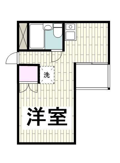 晴嵐マンション(ワンルーム/3階)の間取り写真