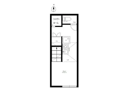 サークルハウス新中野壱番館(1K/2階)の間取り写真