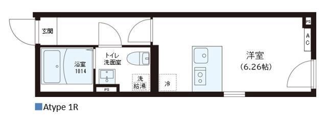レピュア錦糸町レジデンスII(ワンルーム/2階)の間取り写真