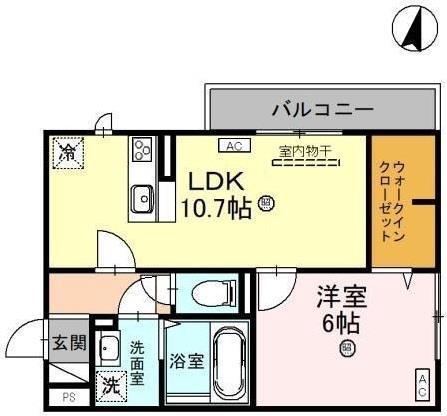 ARIETTA(1LDK/2階)の間取り写真