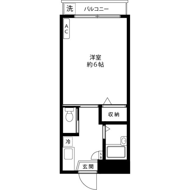 アリスヴィラ(1K/2階)の間取り写真