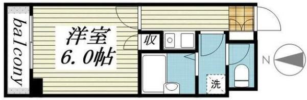 秋葉原アークビル(1K/8階)の間取り写真