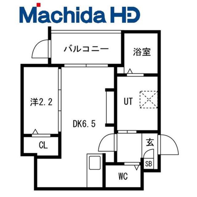 西湊町エヌエム・セント(1DK/1階)の間取り写真