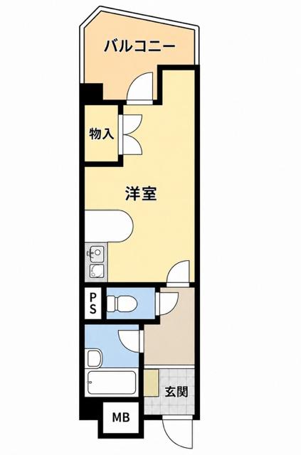 セレーナ喜志三番館II(ワンルーム/4階)の間取り写真