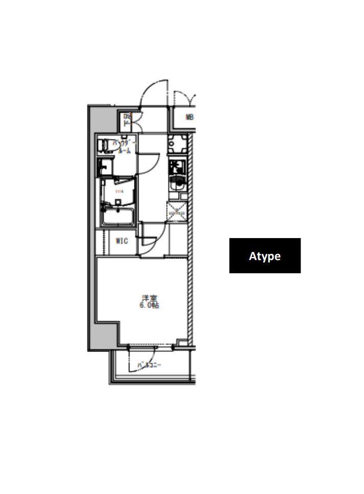 SーRESIDENCE押上サウス(1K/2階)の間取り写真