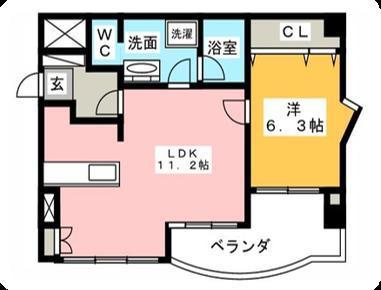 スプレンドール イルフィオーレ(1LDK/3階)の間取り写真