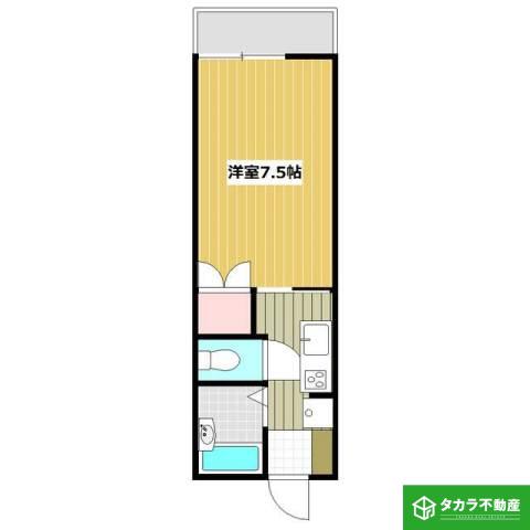 ヴィラコンソラータ(1K/2階)の間取り写真